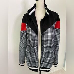Screenshot Men’s houndstooth Hip Hop track jacket - Size Large